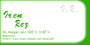 iren rez business card